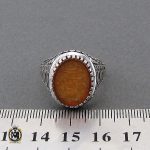 انگشتر عقیق یمن با حکاکی یا امام حسن مردانه – کد 10514 - تصویر 4