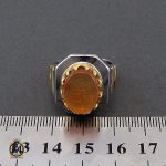 انگشتر عقیق یمن با حکاکی ورفعناه مکانا علیا مردانه – کد 10515 - تصویر 4