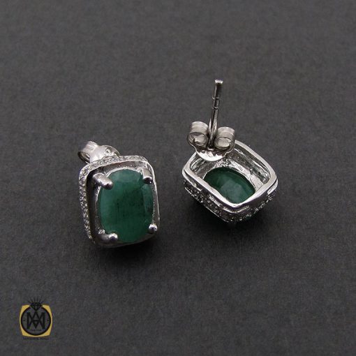 سرویس زمرد زنانه خوش رنگ و معدنی طرح آیما - کد 7196 - تصویر 4