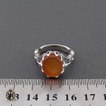 انگشتر عقیق یمن با حکاکی یا کریم العفو مردانه – کد 10520 - تصویر 4