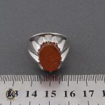 انگشتر عقیق یمن با حکاکی سبحان حی القيوم مردانه – کد 10521 - تصویر 4