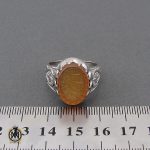 انگشتر عقیق یمن با حکاکی یا ثارالله مردانه – کد 10522 - تصویر 4