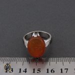 انگشتر عقیق یمن با حکاکی السلام علی ائمة النجاء مردانه – کد 10530 - تصویر 4