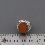 انگشتر عقیق یمن با حکاکی شرف الشمس و عباس ابو الغیره مردانه – کد 10533 - تصویر 4