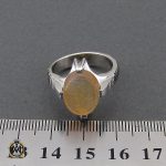 انگشتر عقیق یمن با حکاکی الحمد الله مردانه – کد 10542 - تصویر 4