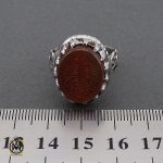 4 انگشتر عقیق یمن با حکاکی ماشاالله لا قوه الا بالله ان ترن انا اقل منک مالا و ولدا مردانه – کد 10546 - تصویر 4