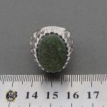 انگشتر یشم با حکاکی یا امام حسن مردانه – کد 10558 - تصویر 4