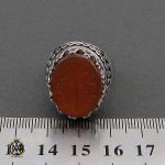 انگشتر عقیق یمن با حکاکی ماشاالله لا قوه الا بالله ان ترن انا اقل منک مالا و ولدا مردانه – کد 10560 - تصویر 4