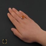 5 انگشتر عقیق یمن با حکاکی یا موسی بن جعفر مردانه – کد 10568 - تصویر 5