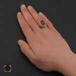 انگشتر عقیق یمن با حکاکی يا قاسم ابن الحسن مردانه – کد 10571 - تصویر 5