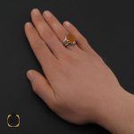 5 انگشتر عقیق یمن با حکاکی یا رضا مردانه – کد 10574 - تصویر 5