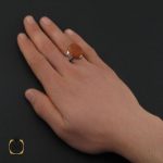 5 انگشتر عقیق یمن با حکاکی یا مهدی ادرکنی مردانه – کد 10577 - تصویر 5