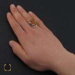 5 انگشتر عقیق یمن با حکاکی یا قره عین الرسول مردانه – کد 10590 - تصویر 5