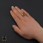 5 انگشتر عقیق یمن با حکاکی یا قوی مردانه – کد 10595 - تصویر 5