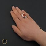 5 انگشتر عقیق یمن با حکاکی یا زینب کبری مردانه – کد 10599 - تصویر 5