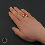 انگشتر عقیق یمن با حکاکی شرف الشمس و یا زینب کبری مردانه – کد 10600 - تصویر 5