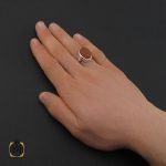 انگشتر عقیق یمن با حکاکی علی رکن الایمان مردانه – کد 10603 - تصویر 5
