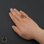 5 انگشتر عقیق یمن با حکاکی الدخیل کفیل زینب مردانه – کد 10612 - تصویر 5