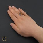 5 انگشتر عقیق یمن با حکاکی العزه لله مردانه – کد 10613 - تصویر 5