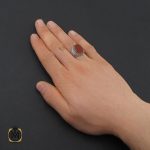 5 انگشتر عقیق یمن با حکاکی العزة لله جميعا مردانه – کد 10614 - تصویر 5