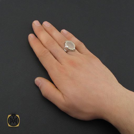 انگشتر عقیق یمن با حکاکی یا شید الشهدا مردانه – کد 10619 - تصویر 5