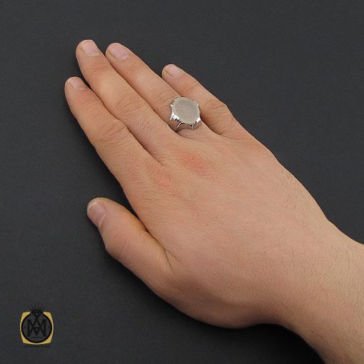 انگشتر عقیق یمن با حکاکی یا عباس مردانه – کد 10620 - تصویر 5