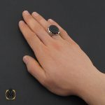 5 انگشتر یشم مرغوب با حکاکی یا فاطمه الزهرا مردانه – کد 10622 - تصویر 5