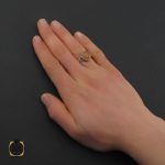 5 انگشتر عقیق یمن با حکاکی شرف الشمس مردانه - کد 10625 - تصویر 5