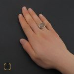 انگشتر عقیق یمن با حکاکی شرف الشمس مردانه - کد 10642 - تصویر 5