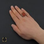 انگشتر عقیق یمن با حکاکی ماشاالله لا قوه الا بالله ان ترن انا اقل منک مالا و ولدا مردانه – کد 10511 - تصویر 5