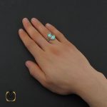 5 انگشتر فیروزه نیشابوری مردانه - کد 10659 - تصویر 5