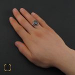 5 انگشتر حدید صینی با حکاکی هفت جلاله مردانه دست ساز - کد 10663 - تصویر 5