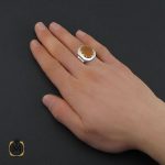 انگشتر عقیق یمن با حکاکی ورفعناه مکانا علیا مردانه – کد 10515 - تصویر 5