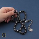 5 تسبیح 33 دانه یسر حجاز نقره کوب و مرغوب - کد 4339 - تصویر 5