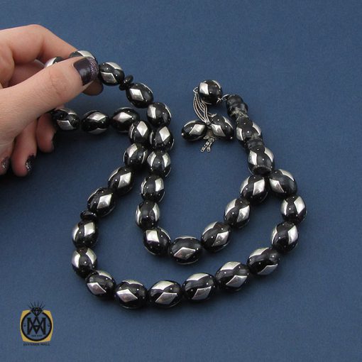 تسبیح 33 دانه نقره و یسر مصری خوش دست - کد 4340 - تصویر 5