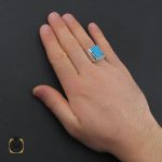 5 انگشتر نیشابوری خوش طبع و مرغوب مردانه هنر دست استاد شرفیان – کد 10753 - تصویر 5