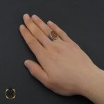 انگشتر عقیق یمن با حکاکی شرف الشمس و یا حسین ثارالله مردانه – کد 10523 - تصویر 5