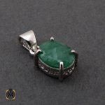 سرویس زمرد معدنی زنانه طرح باران- کد 7197 - تصویر 5