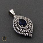 سرویس جید آبی طرح سلما زنانه -کد 7207 - تصویر 5