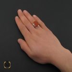انگشتر عقیق یمن با حکاکی ماشاالله لا قوه الا بالله ان ترن انا اقل منک مالا و ولدا مردانه – کد 10564 - تصویر 5