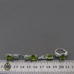 7 سرویس نقره نگین اصلی زبرجد طرح اَنوشا زنانه - کد 7222 - تصویر 7