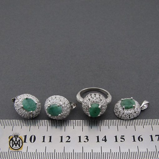 7 سرویس زمرد معدنی زنانه طرح آدرینا- کد 7194 - تصویر 7