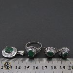 7 سرویس زمرد معدنی زنانه طرح سامینا- کد 7200 - تصویر 7