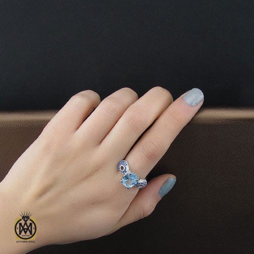 سرویس توپاز آبی طرح نغمه زنانه - کد 7223 - تصویر 8