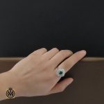 8 سرویس زمرد معدنی زنانه طرح جوانه- کد 7198 - تصویر 8