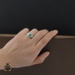 8 سرویس زمرد معدنی زنانه طرح رامینا - کد 7199 - تصویر 8