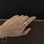 8 سرویس زمرد معدنی زنانه طرح سپیدار- کد 7201 - تصویر 8