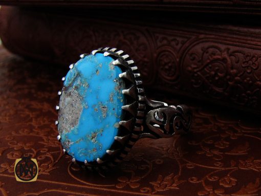 00 انگشتر نیشابوری خوش طبع و مرغوب مردانه – کد 10755 - تصویر 6