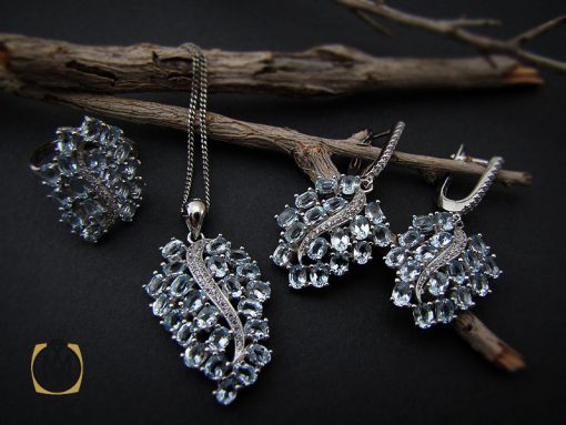 سرویس توپاز زنانه نقره