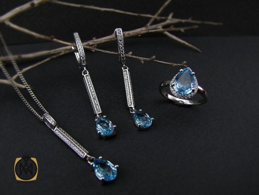 سرویس توپاز زنانه نقره